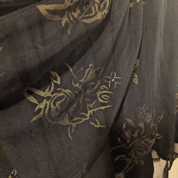 Material girl metallic floral skirt - Picture 3 of 5